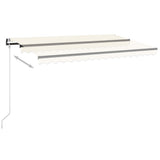 Automatic Retractable Awning 400x300 cm Cream - Top-Down View