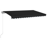 Automatic Retractable Awning 400x300 cm Anthracite - Front View