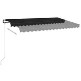 Automatic Retractable Awning 400x300 cm Anthracite - Top-Down View
