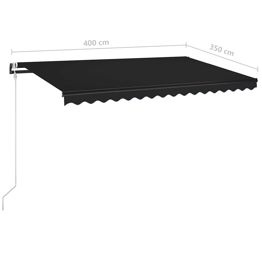 Automatic Retractable Awning 400x350 cm Anthracite