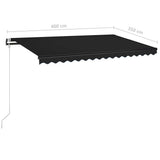 Automatic Retractable Awning 400x350 cm Anthracite