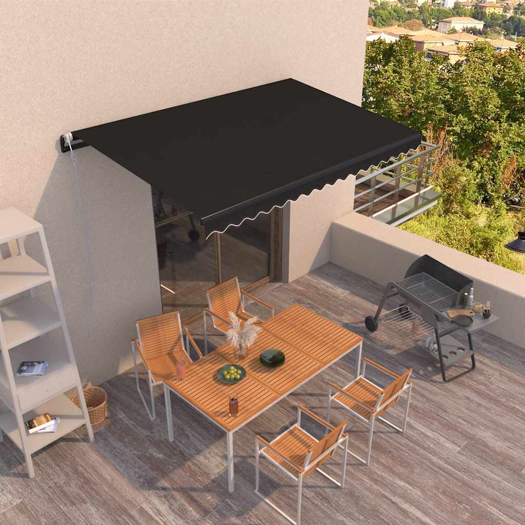 Automatic Retractable Awning 400x350 cm Anthracite