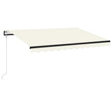 Automatic Awning with LED&Wind Sensor 300x250 cm Cream - Front View
