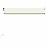 Automatic Awning with LED&Wind Sensor 300x250 cm Cream - Side View