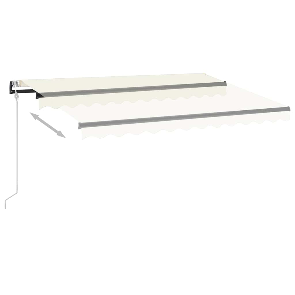 Automatic Awning with LED&Wind Sensor 300x250 cm Cream
