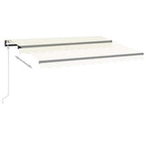 Automatic Awning with LED&Wind Sensor 300x250 cm Cream