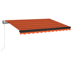 Automatic Awning with LED&Wind Sensor 300x250 cm Orange/Brown