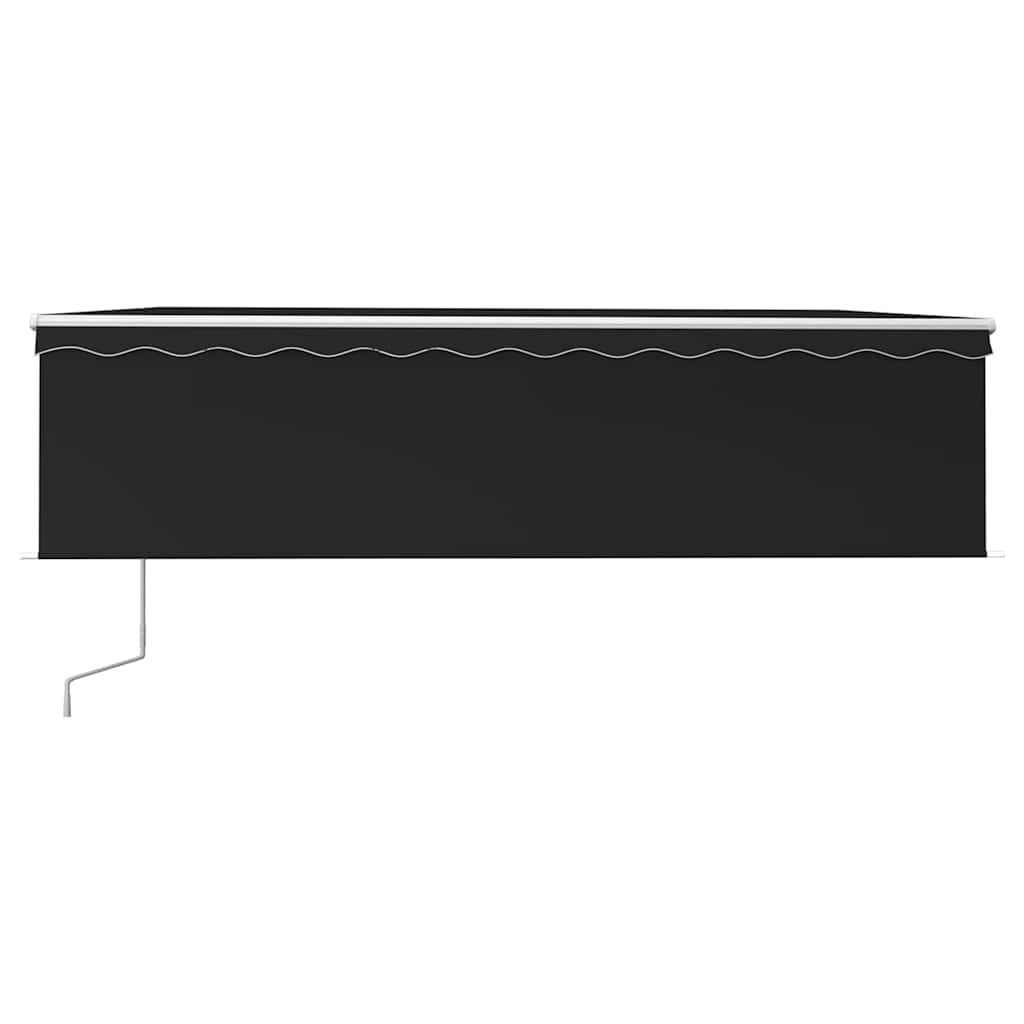 Automatic Retractable Awning with Blind 5x3m Anthracite