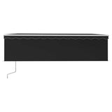 Automatic Retractable Awning with Blind 5x3m Anthracite - Side View