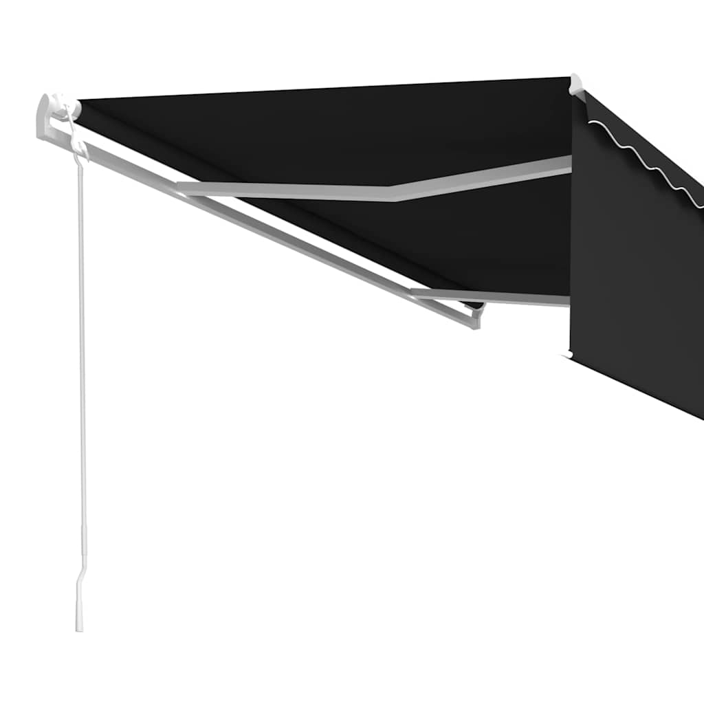 Automatic Retractable Awning with Blind 5x3m Anthracite