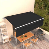 Automatic Retractable Awning with Blind 5x3m Anthracite