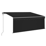 Automatic Retractable Awning with Blind 3x2.5m Anthracite