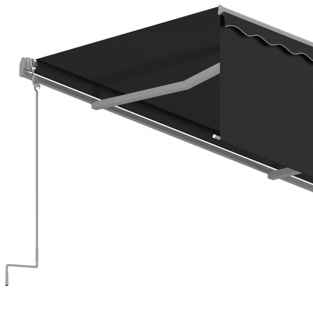 Automatic Retractable Awning with Blind 3x2.5m Anthracite