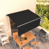 Automatic Retractable Awning with Blind 3x2.5m Anthracite