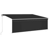 Automatic Retractable Awning with Blind 4,5x3m Anthracite