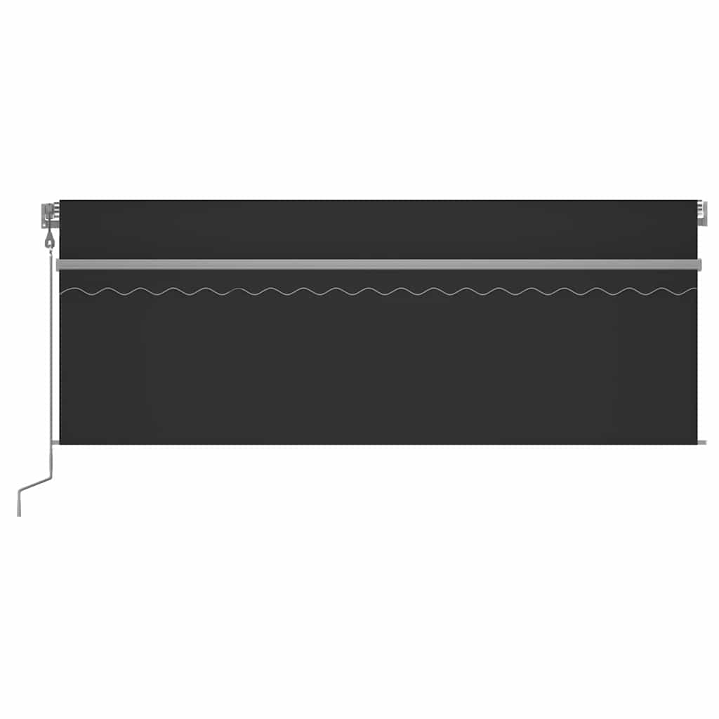 Automatic Retractable Awning with Blind 4,5x3m Anthracite