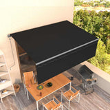 Automatic Retractable Awning with Blind 4,5x3m Anthracite