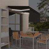 Automatic Awning with Blind&LED&Wind Sensor 3x2,5m Anthracite