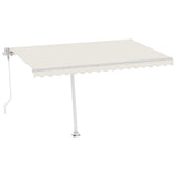 Freestanding Automatic Awning 400x300 cm Cream - Front View