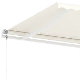 Freestanding Automatic Awning 400x300 cm Cream - Rear View