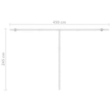 Freestanding Automatic Awning 500x300 cm Anthracite - Extra Image
