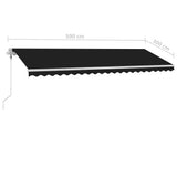 Freestanding Automatic Awning 500x300 cm Anthracite