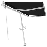 Freestanding Automatic Awning 400x350 cm Anthracite - 45-Degree Angle