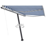 Freestanding Automatic Awning 300x250cm Blue/White