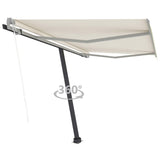 Freestanding Automatic Awning 300x250 cm Cream