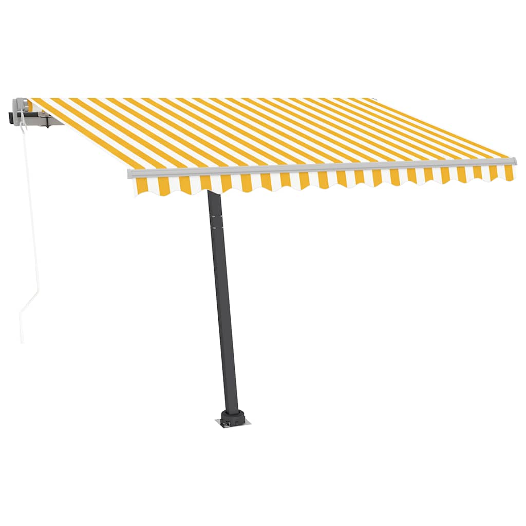 Freestanding Automatic Awning 300x250cm Yellow/White