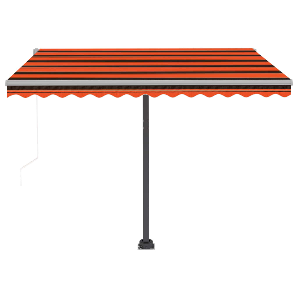 Freestanding Automatic Awning 300x250cm Orange/Brown