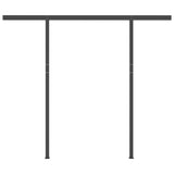 Automatic Retractable Awning with Posts 3x2.5 m Orange & Brown