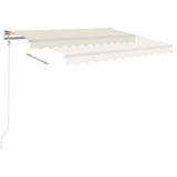 Freestanding Automatic Awning 400x300 cm Cream - Top-Down View