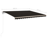 Automatic Retractable Awning with Posts 4x3.5 m Anthracite - Extra Image