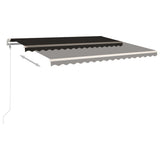 Automatic Retractable Awning with Posts 4x3.5 m Anthracite