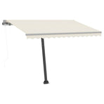 Automatic Awning with LED&Wind Sensor 300x250 cm Cream