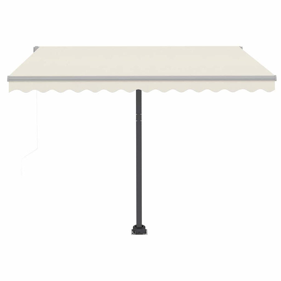 Automatic Awning with LED&Wind Sensor 300x250 cm Cream