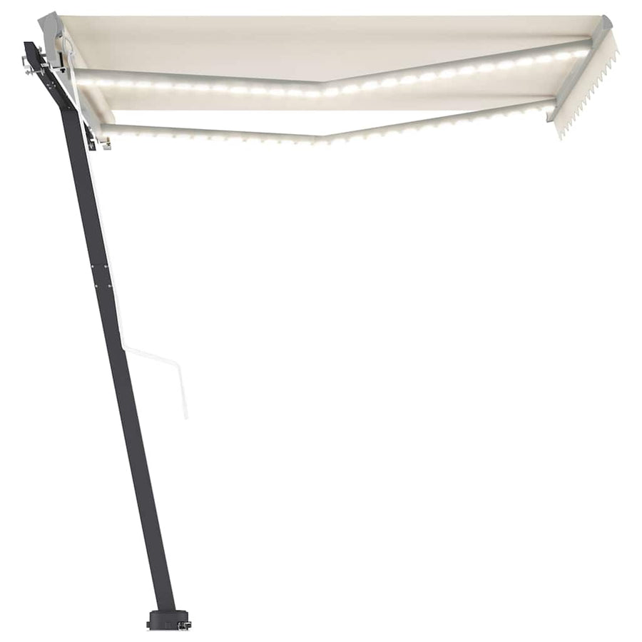 Automatic Awning with LED&Wind Sensor 300x250 cm Cream