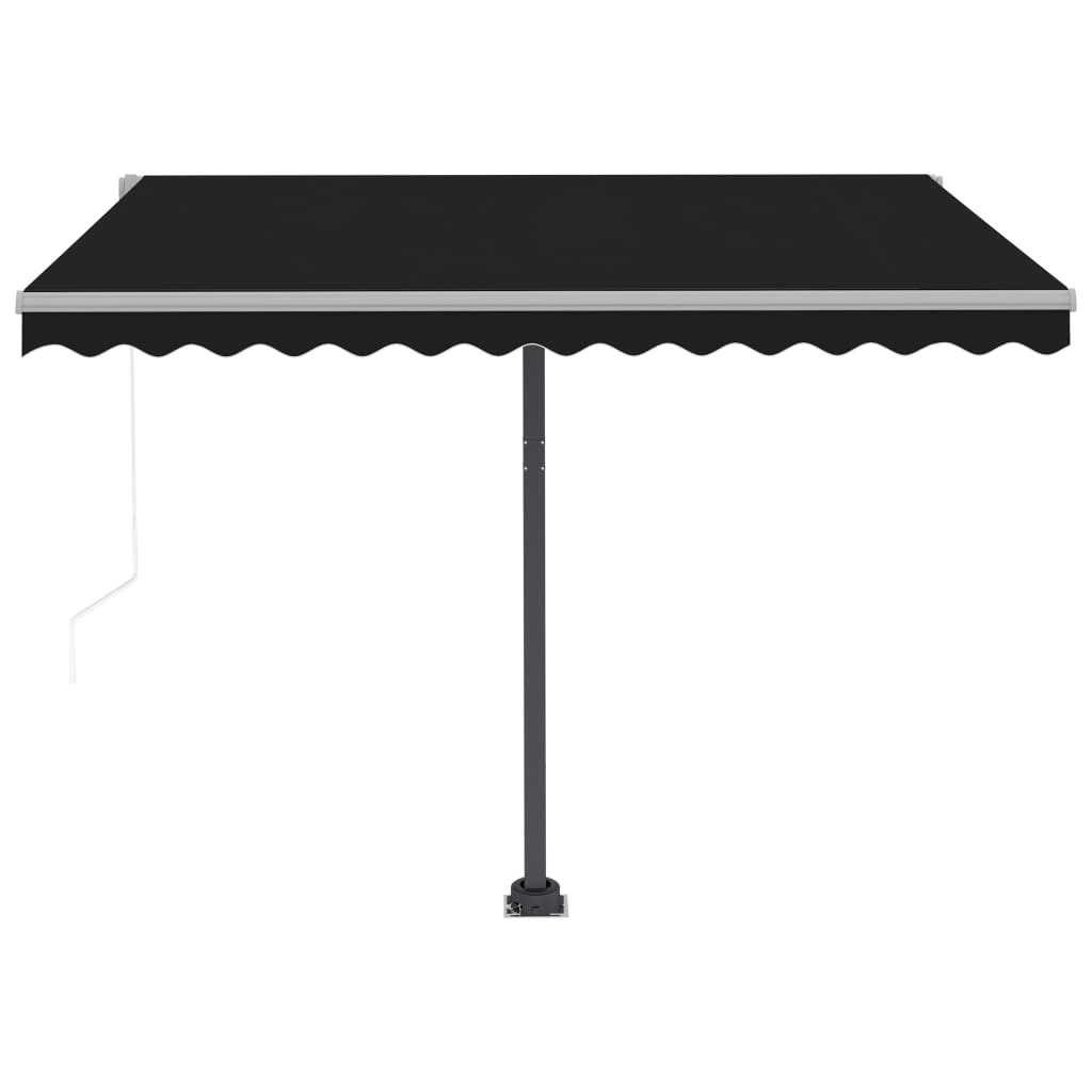 Automatic Awning with LED&Wind Sensor 300x250 cm Anthracite