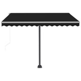 Automatic Awning with LED&Wind Sensor 300x250 cm Anthracite - Front View