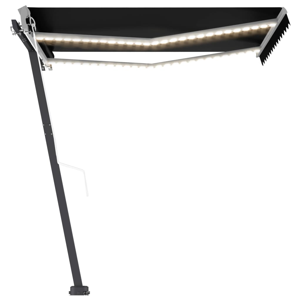 Automatic Awning with LED&Wind Sensor 300x250 cm Anthracite