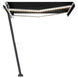 Automatic Awning with LED&Wind Sensor 300x250 cm Anthracite