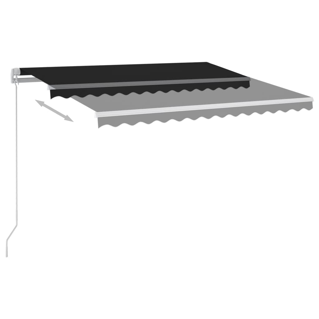 Automatic Awning with LED&Wind Sensor 300x250 cm Anthracite