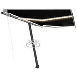 Automatic Awning with LED&Wind Sensor 300x250 cm Anthracite