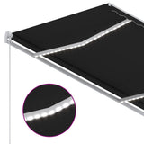 Automatic Awning with LED&Wind Sensor 300x250 cm Anthracite - Rear View