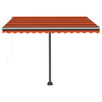 Automatic Awning with LED&Wind Sensor 300x250 cm Orange/Brown