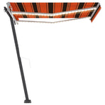 Automatic Awning with LED&Wind Sensor 300x250 cm Orange/Brown