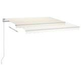 Automatic Awning with LED & Wind Sensor 3x2.5 m Cream