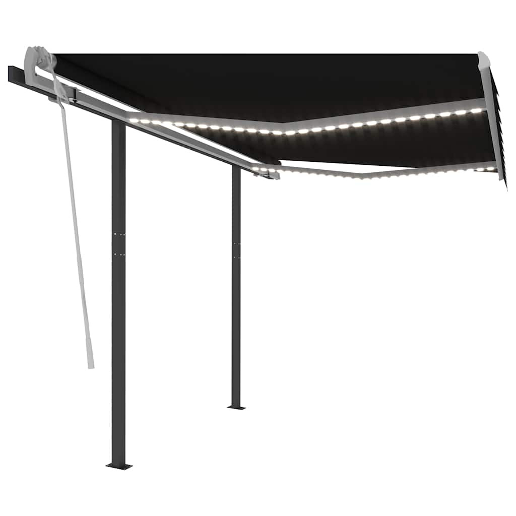 Automatic Awning with LED & Wind Sensor 3x2,5 m Anthracite