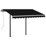 Automatic Awning with LED & Wind Sensor 3,5x2,5 m Anthracite